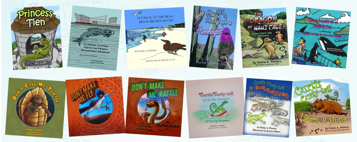 A grouping of the covers of children's books published by Lyric Power Publishing