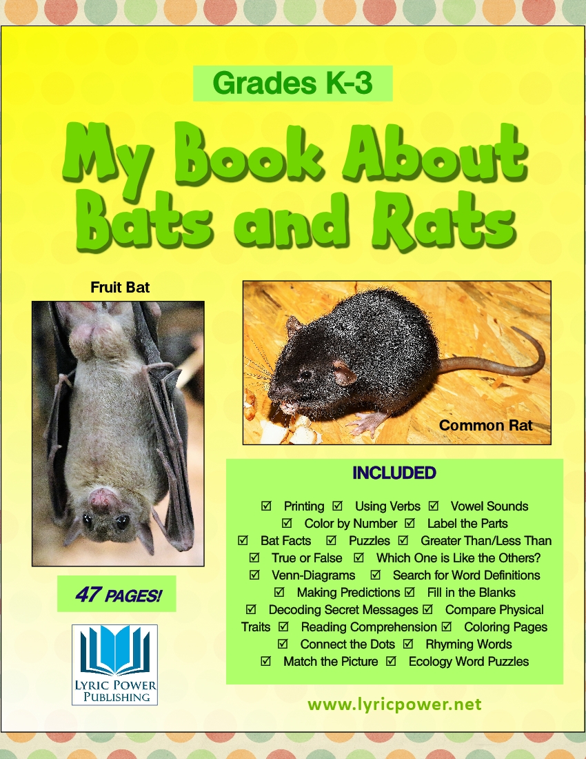 book cover book about bats and rats grades K-3