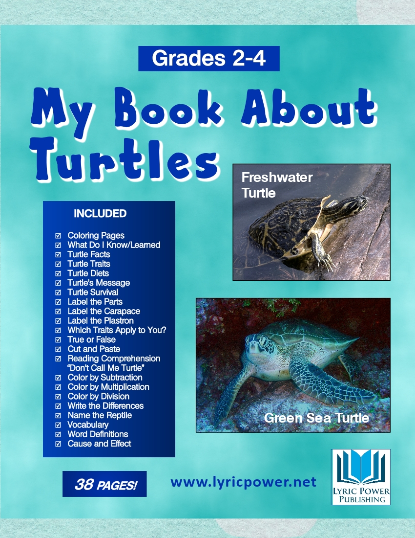 book cover my book about turtles grades 2-4