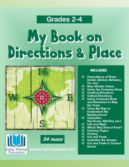 book cover book on directions and place