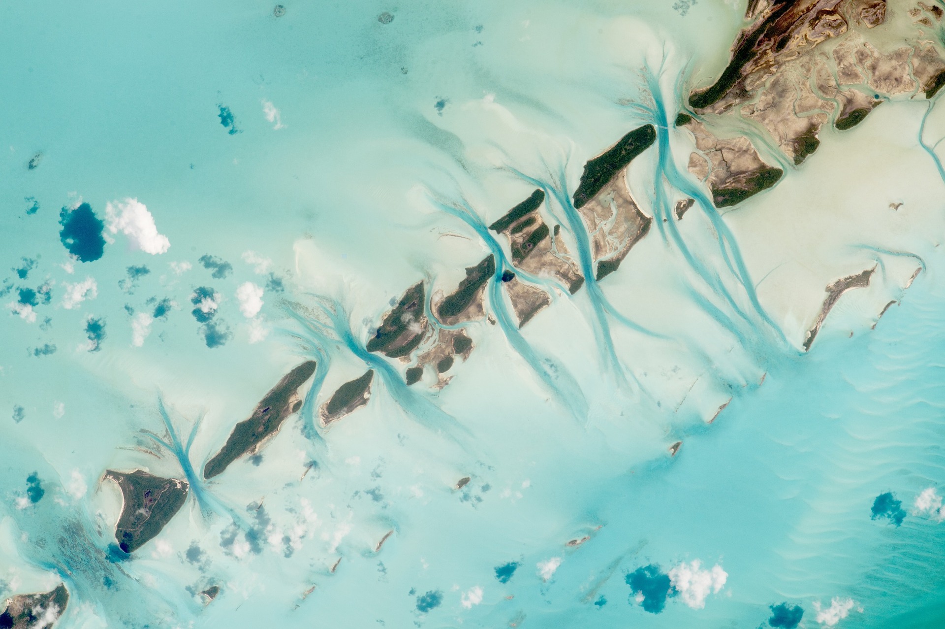great exuma island view from space
