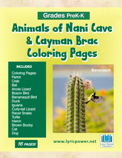 book cover animals nani cave coloring pages