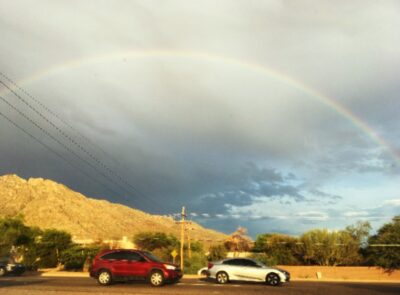 photo of a rainbow in so. Az