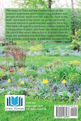 back cover of Time and the Garden