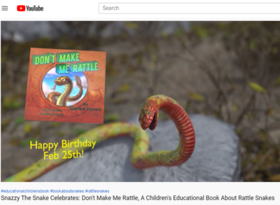 screenshot from YouTube video book birthday Feb 25