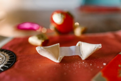 photo of fortune cookie on table
