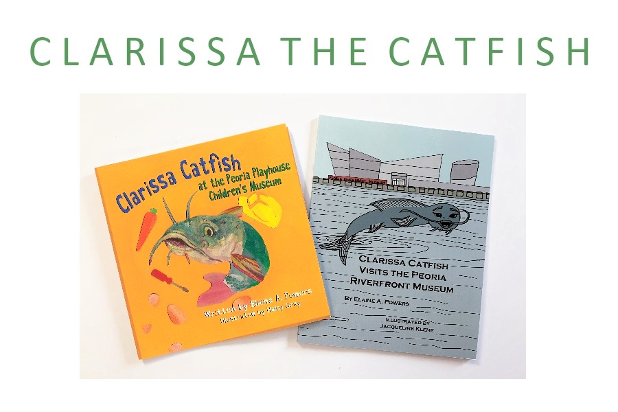 photo of two book covers Clarissa the Catfish