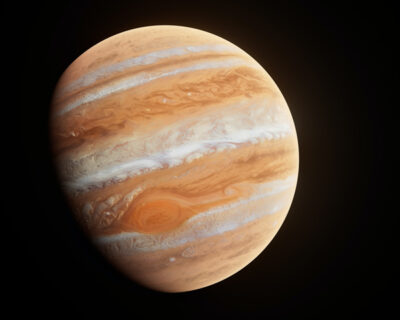 A Nasa photo of the planet Jupiter.