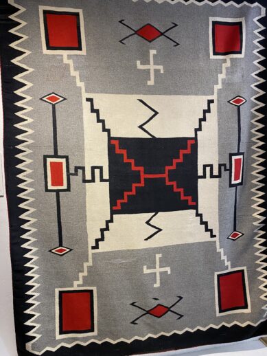 A beautiful Navajo rug.